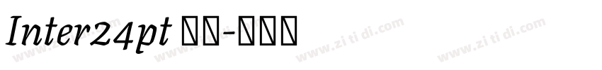 Inter24pt 字体字体转换